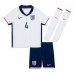 England Declan Rice #4 Replica Home Minikit Euro 2024 Short Sleeve (+ pants)